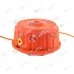 Cap cu fir motocoasa Automat - M10x1.25 - Portocaliu - Buton negru